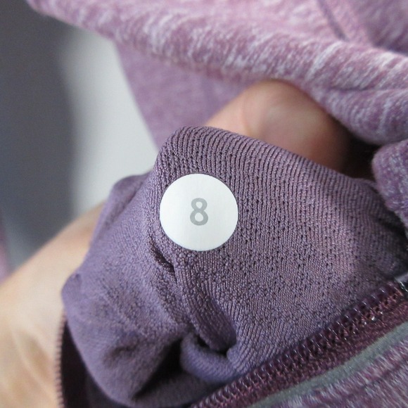 Lululemon Full Tilt 1/2 Zip Pullover Long Sleeve Top Women 8 Purple 358 - Picture 3 of 15